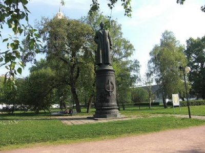 LubyankaStatyn av Felix Dzerzhinsky i skulpturparken, Moskva