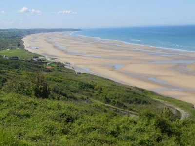 NormandieOmaha beach sett från Wn60