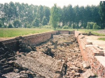 Auschwitz II – BirkenauRuiner efter omklädningsrum i krematorium II