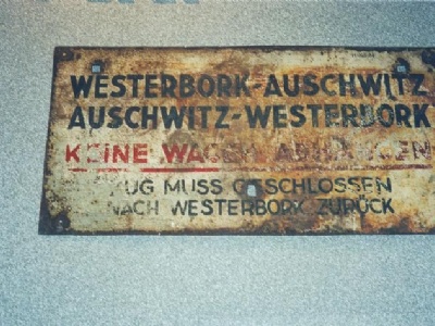 WesterborkOriginalskylt från tåg