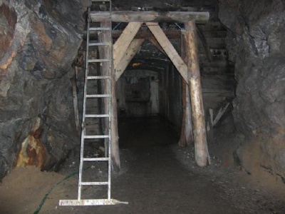 Anlage RieseRzeczka inside the tunnel