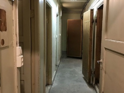 Bergen Gestapo HQKorridor med fångceller