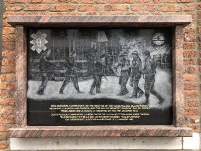BastogneMemorial tablet, La-Roche-En-Ardenne