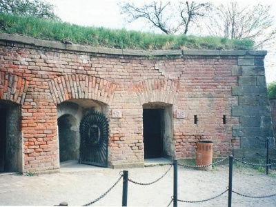 Terezin fästningRum där döda kroppar förvarades