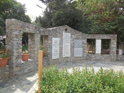 CreteMemorial monument, massacre and destruction of Kandanos village, June 1941