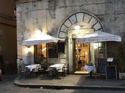Rome GhettoSmall restaurant in the former ghetto