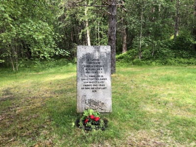 BotnSovjetisk minnessten vid den Jugoslaviska krigskyrkogården