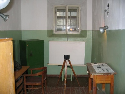 Vilnius KGB HQRum där fångarna dokumenterades och fotograferades