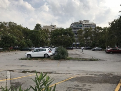 ThessalonikiF.d. frihetstorget (Eleftherias Square), numera en parkeringsplats