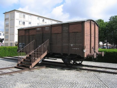 DrancyBox car that was used to transport Jews to Eastern Europe