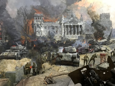 MoscowDiorama painting: The Great Patriotic War Museum