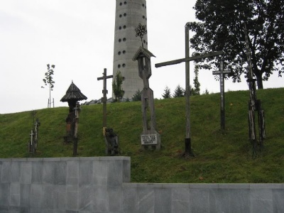 Vilnius - TV TowerMemorial monument below the TV tower