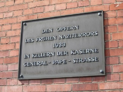 Berlin – General Pape StrasseMemorial tablet