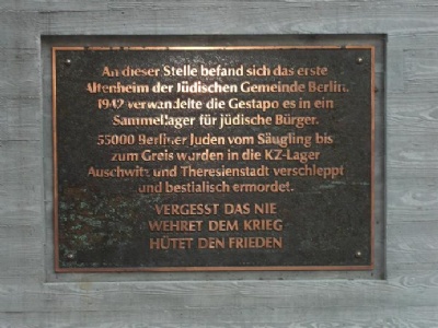 Berlin – Hamburger StrasseMemorial tablet