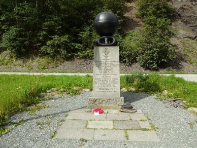 FaettenfjordMemorial monument, British attack on Tirpitz 