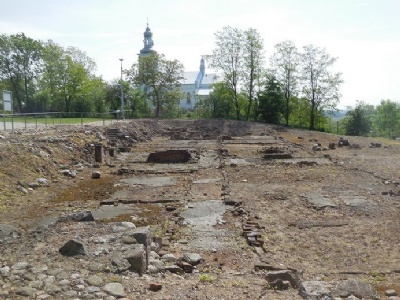 Chelmno (Kulmhof)Schlosslager: Ruin efter herrgården