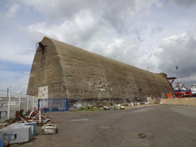 Lorient – KeromanEn av de två första ubåtsbunkrarna som byggdes
