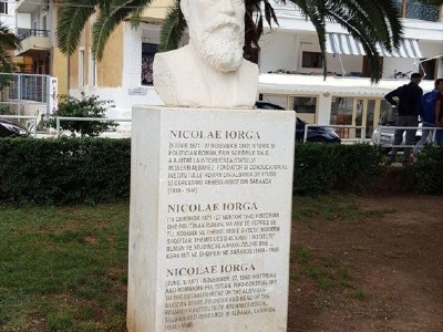 SarandaBust of Nicolae Iorga