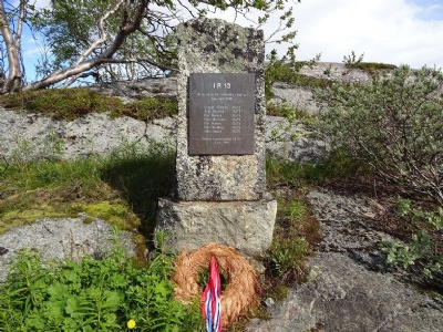 NarvikMemorial monument for those those who died at Bjornfjell station