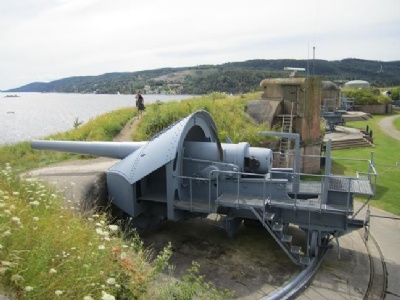 Oscarsborg FortressOne of the guns that opened fire at Blücher 