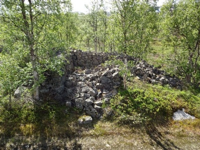 Øvre JernvannCamp ruin
