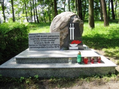 KocborowoMemorial monument to murdered children, nearby cemetery