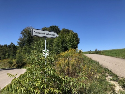 HerrlingenRoad sign to Rommel's suicide location