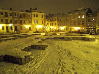 Lublin GhettoGhetto gahtering place for jews who are to be deported