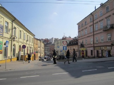 Lublin gettoHär vid korsningen av ul. Kowalska och ul. Lubartowska låg huvudentrén till gettot