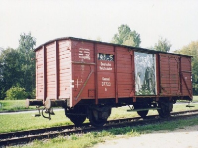 NeuengammeGodsvagn som transporterade fångar