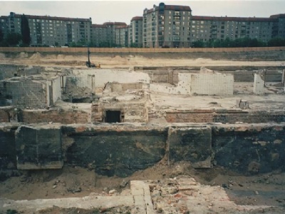 Berlin – Reich ChancelleryExcavations in 1998 of the new Reich Chancellery garage