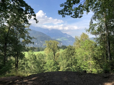 ObersalzbergView from Berghof towards Untersberg (2020)