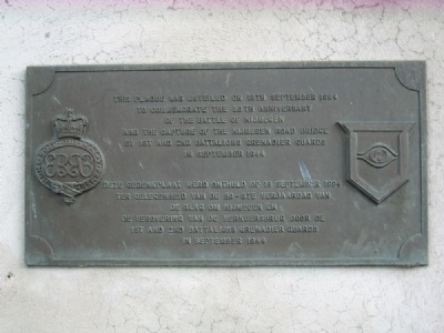 ArnhemMemorial tablet, Waal Bridge