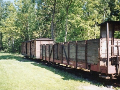 StutthofGodsvagnar som transporterade fångar