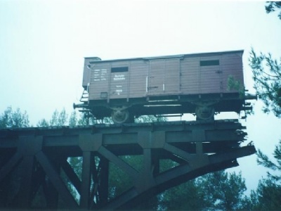 Yad VashemBoxcar that transported Jews to Nazi Camps