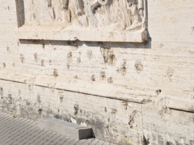 Vatican City StateShrapnel on the station facade