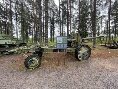 Hangö105 K 34 Bofors kanon, Hanko frontmuseum