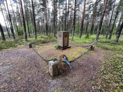 HangöMinnesmonument stupade soldater längs vägen till Hangö
